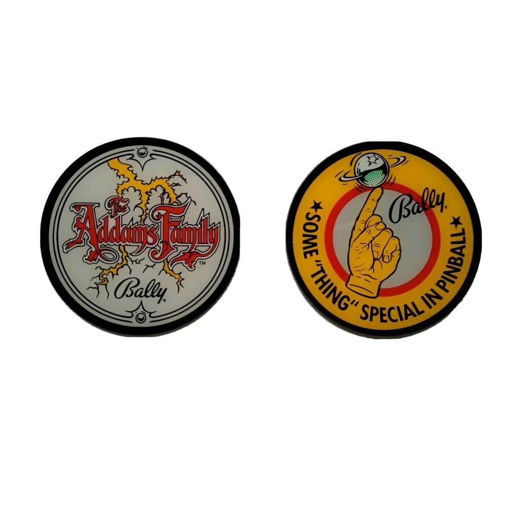 The Addams Family Pinball Drink Coaster Set Of (2) Original Halloween Horror